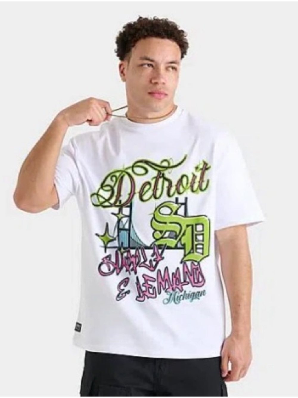 Supply and Demand Detroit Tee in white
